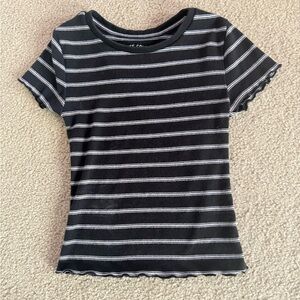 Black and White Striped T-Shirt